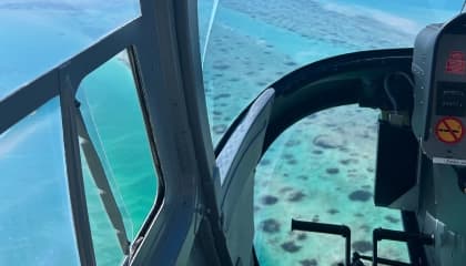 Helicopter Island Arrival